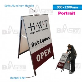 900x1200mm Metal A Boards with Printed Graphics